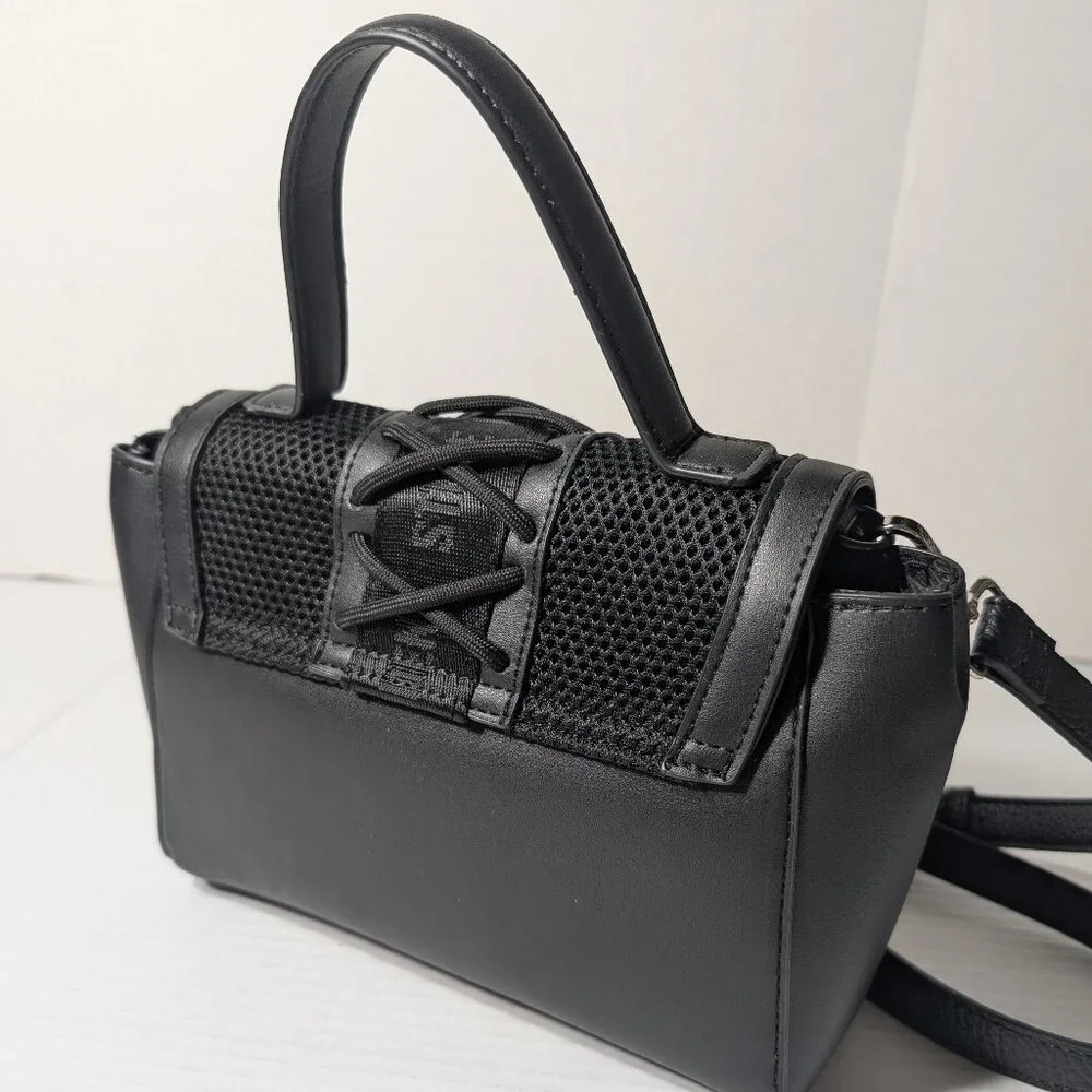 Steve Madden - leather black small purse with removable strap - New - Picture 3 of 12